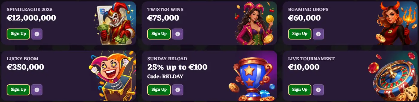 HappyJokers Casino Tournaments at HappyJokers Casino