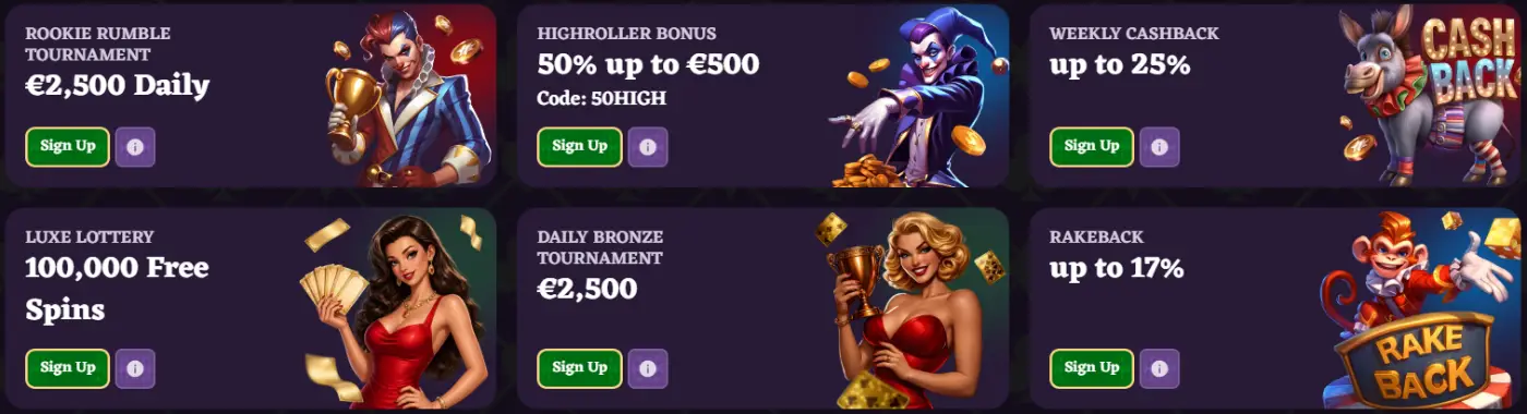 HappyJokers Casino Weekly bonuses and cashback